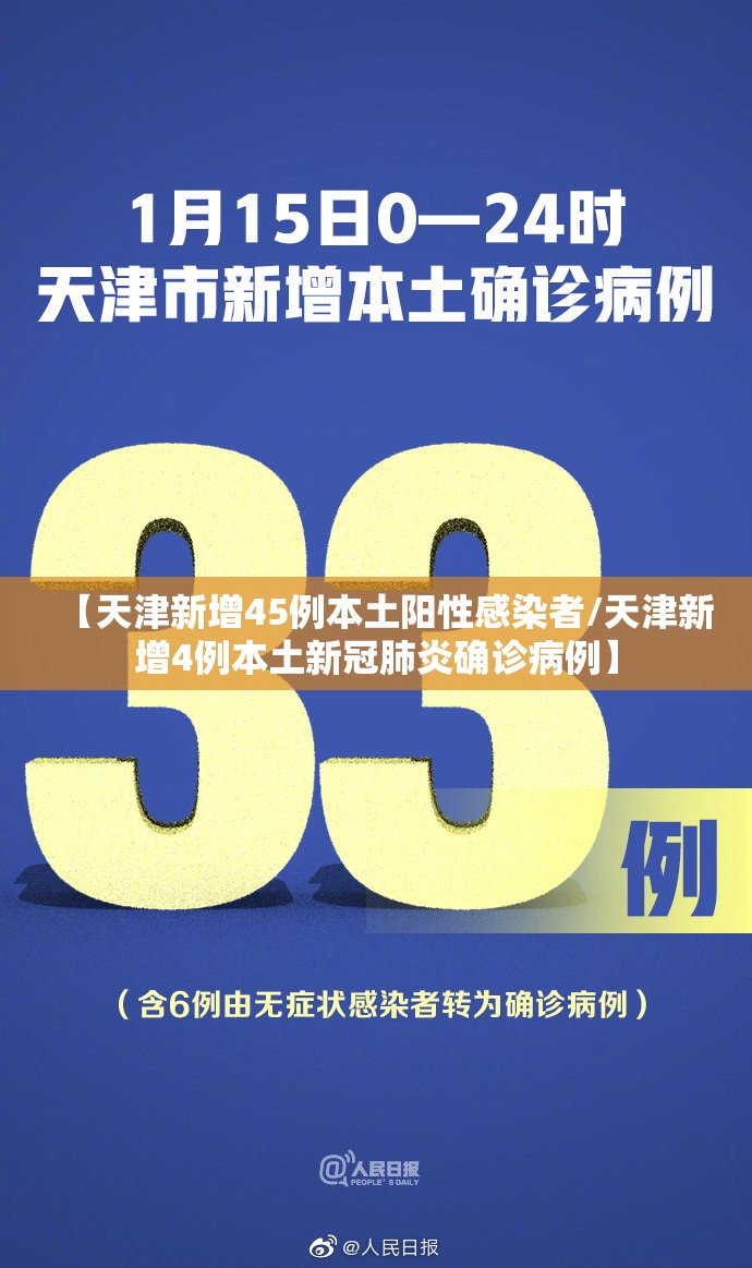 【天津新增45例本土阳性感染者/天津新增4例本土新冠肺炎确诊病例】