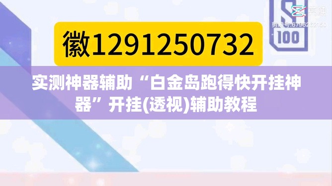 实测神器辅助“白金岛跑得快开挂神器”开挂(透视)辅助教程