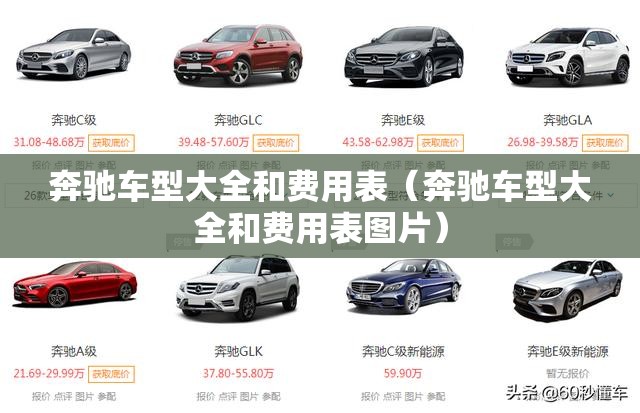奔驰车型大全和费用表（奔驰车型大全和费用表图片）