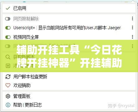 辅助开挂工具“今日花牌开挂神器”开挂辅助脚本+详细开挂安装教程