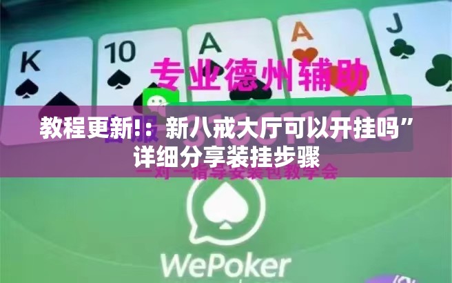 教程更新!：新八戒大厅可以开挂吗”详细分享装挂步骤