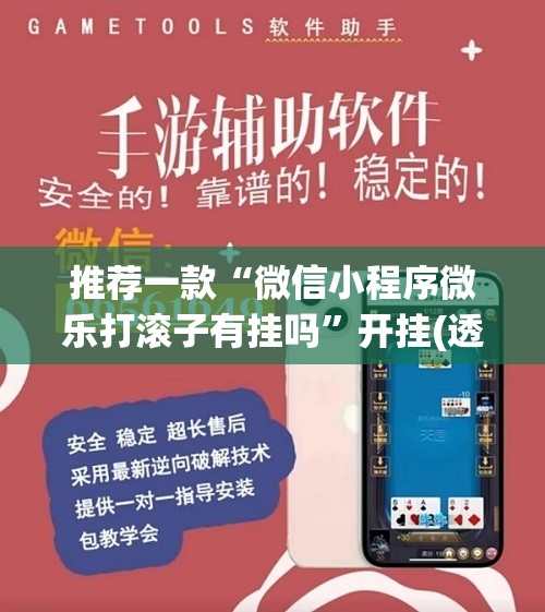推荐一款“微信小程序微乐打滚子有挂吗”开挂(透视)辅助教程