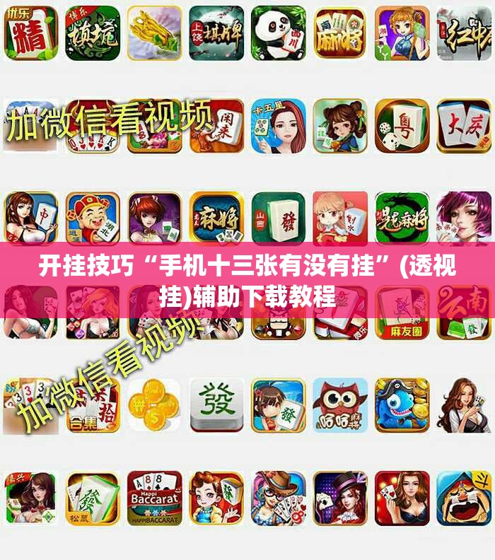 开挂技巧“手机十三张有没有挂”(透视挂)辅助下载教程