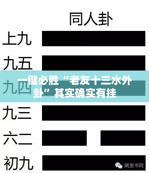 一键必胜“老友十三水外卦	”其实确实有挂