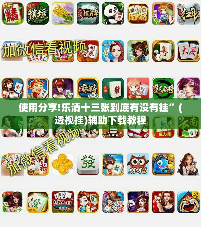 使用分享!乐清十三张到底有没有挂”(透视挂)辅助下载教程