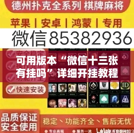 可用版本“微信十三张有挂吗”详细开挂教程