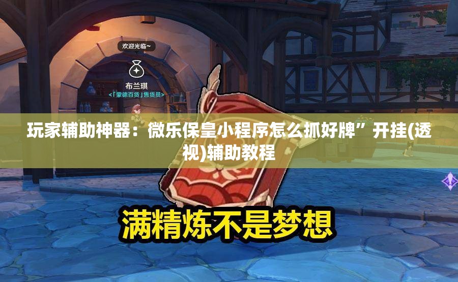 玩家辅助神器：微乐保皇小程序怎么抓好牌	”开挂(透视)辅助教程