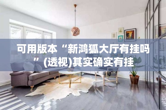 可用版本“新鸿狐大厅有挂吗”(透视)其实确实有挂