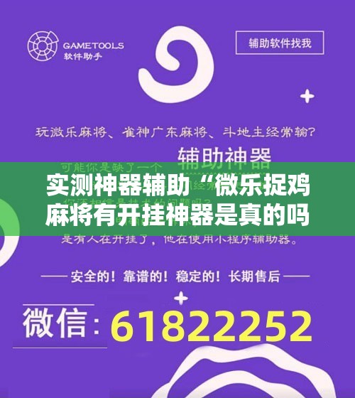 实测神器辅助“微乐捉鸡麻将有开挂神器是真的吗？	”细辅助教程分享