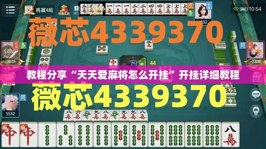 教程分享“天天爱麻将怎么开挂”开挂详细教程
