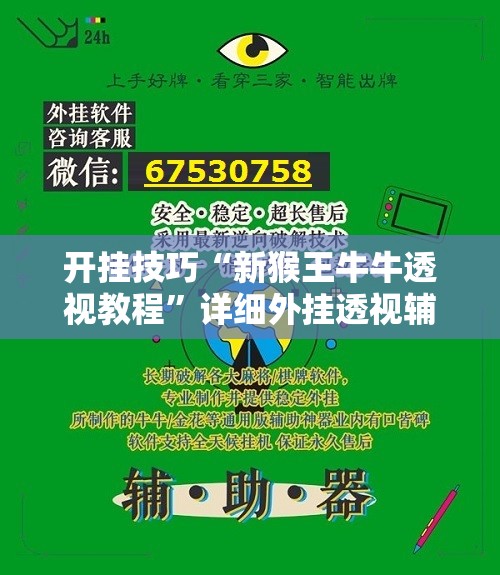 开挂技巧“新猴王牛牛透视教程”详细外挂透视辅助软件教程