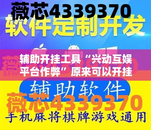 辅助开挂工具“兴动互娱平台作弊”原来可以开挂
