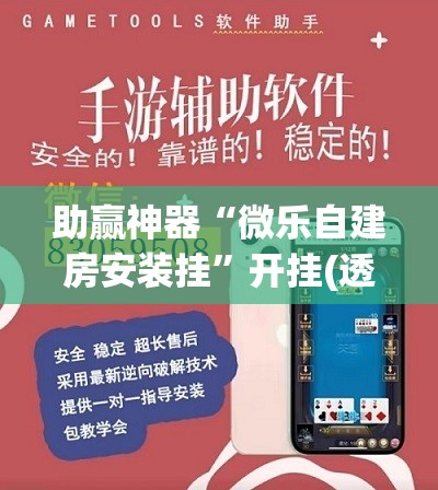 助赢神器“微乐自建房安装挂”开挂(透视)辅助教程