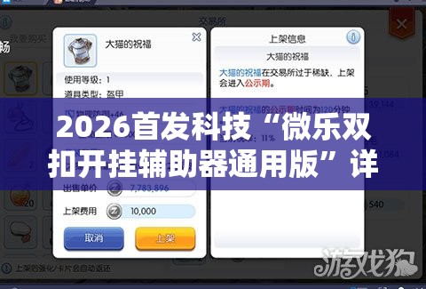 2026首发科技“微乐双扣开挂辅助器通用版”详细分享装挂步骤