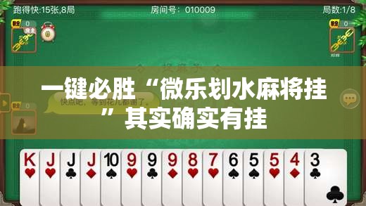 一键必胜“微乐划水麻将挂”其实确实有挂