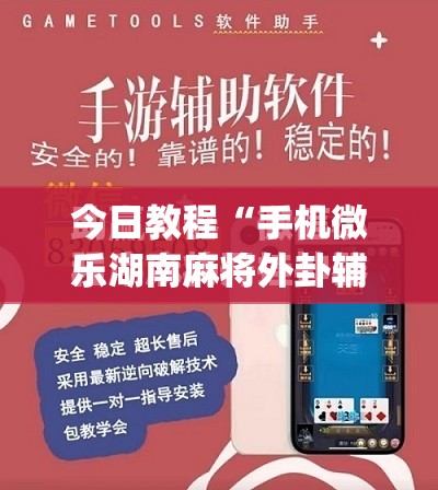 今日教程“手机微乐湖南麻将外卦辅助软件下载	”(免费)开挂辅助教学(最新辅助开挂教程)