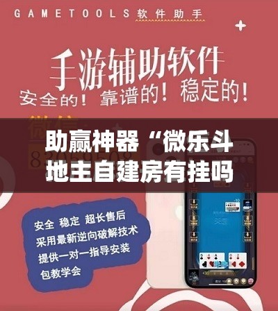 助赢神器“微乐斗地主自建房有挂吗”开挂(透视)最新辅助详细