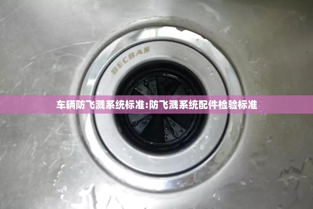 车辆防飞溅系统标准:防飞溅系统配件检验标准