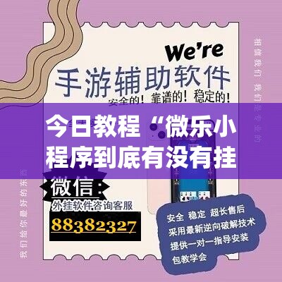 今日教程“微乐小程序到底有没有挂”开挂(透视)最新辅助详细