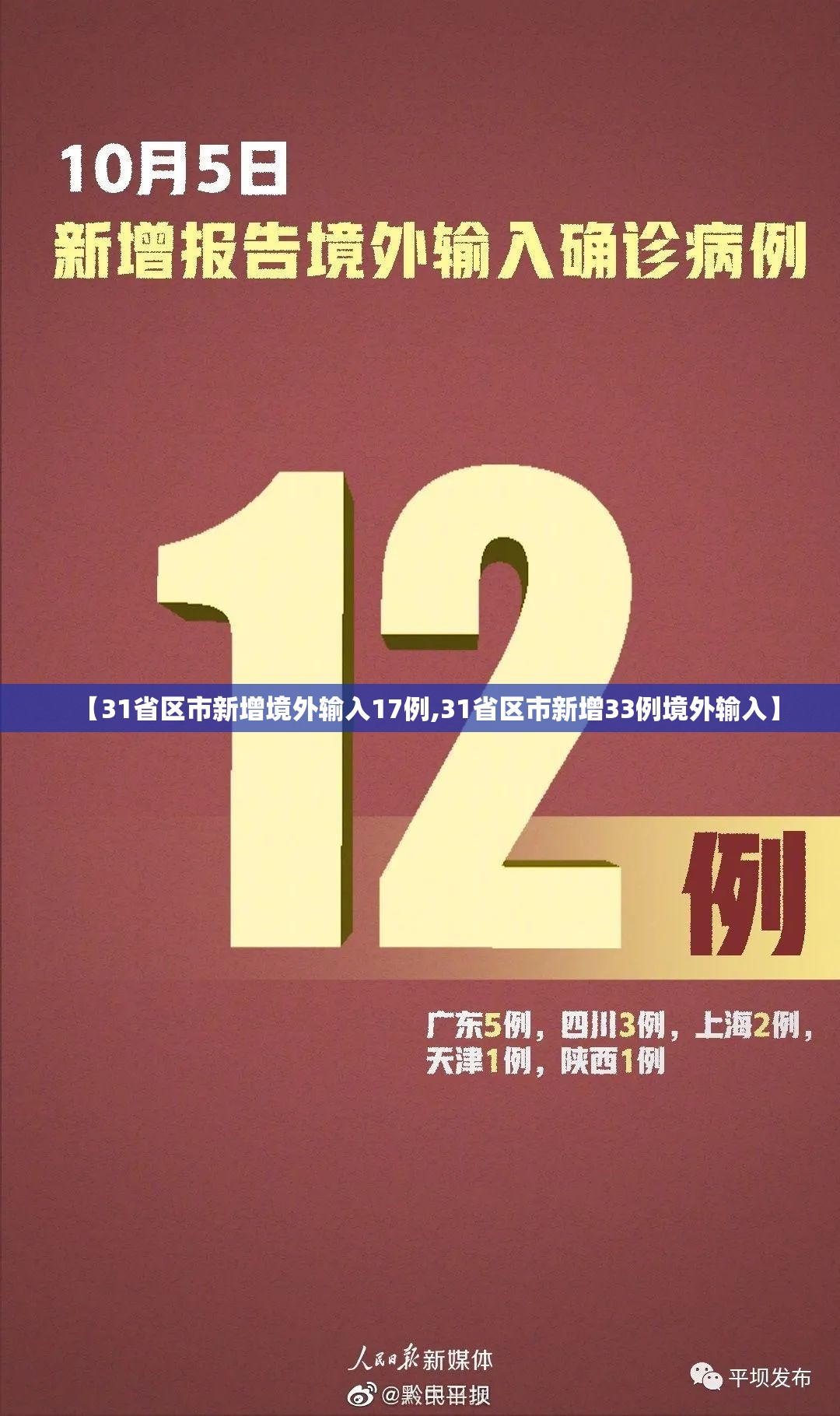 【31省区市新增境外输入17例,31省区市新增33例境外输入】