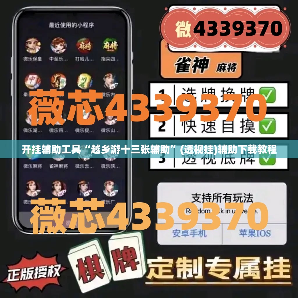 开挂辅助工具“越乡游十三张辅助”(透视挂)辅助下载教程