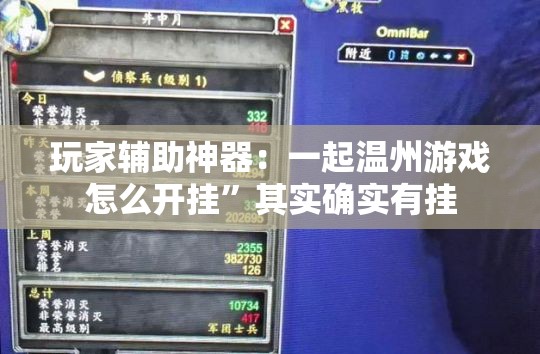 玩家辅助神器：一起温州游戏怎么开挂”其实确实有挂