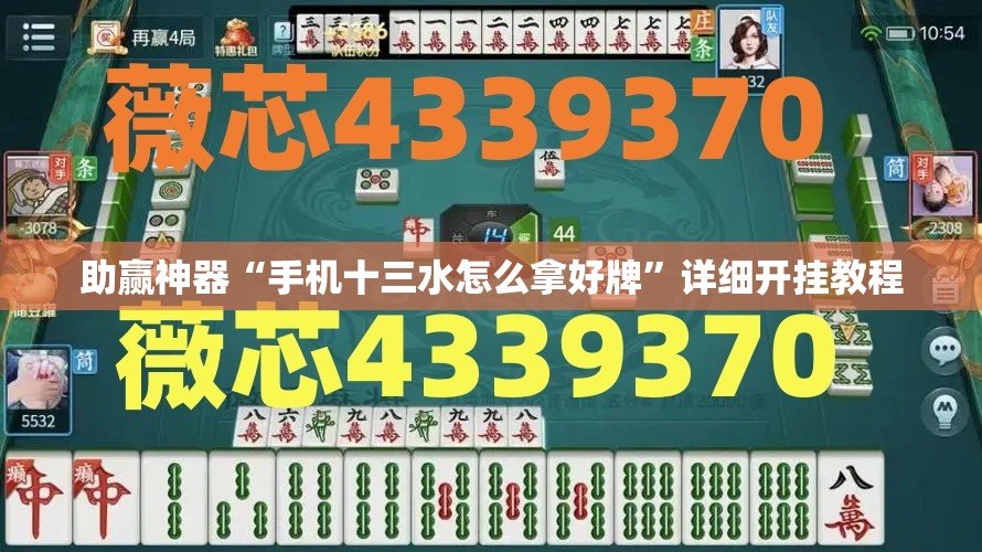 助赢神器“手机十三水怎么拿好牌”详细开挂教程