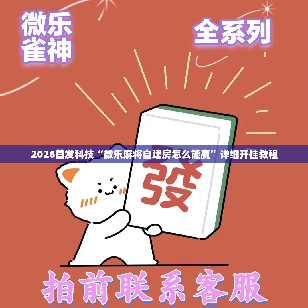 2026首发科技“微乐麻将自建房怎么能赢”详细开挂教程