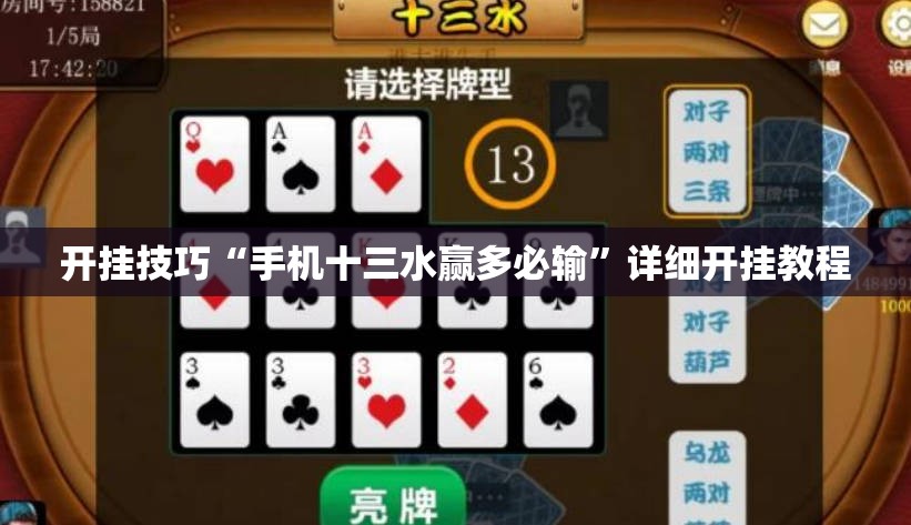 开挂技巧“手机十三水赢多必输	”详细开挂教程