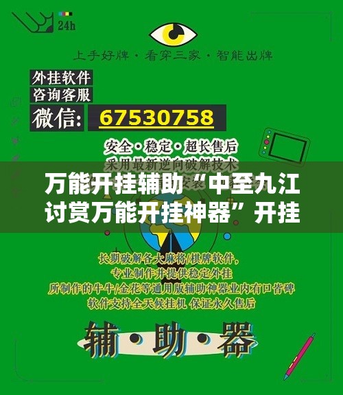 万能开挂辅助“中至九江讨赏万能开挂神器”开挂详细教程