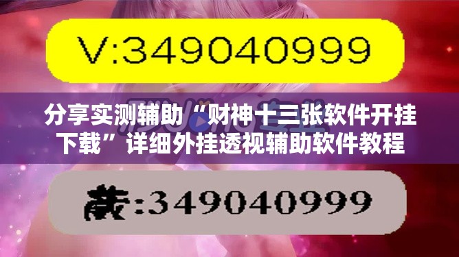 分享实测辅助“财神十三张软件开挂下载	”详细外挂透视辅助软件教程
