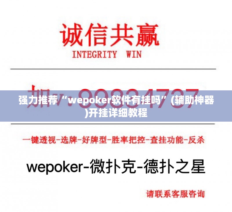 强力推荐“wepoker软件有挂吗”(辅助神器)开挂详细教程