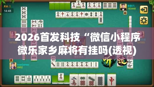 2026首发科技“微信小程序微乐家乡麻将有挂吗(透视)”开挂辅助脚本+详细开挂安装教程
