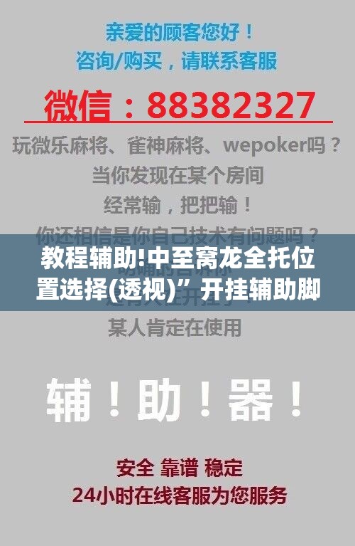 教程辅助!中至窝龙全托位置选择(透视)”开挂辅助脚本+详细开挂安装教程