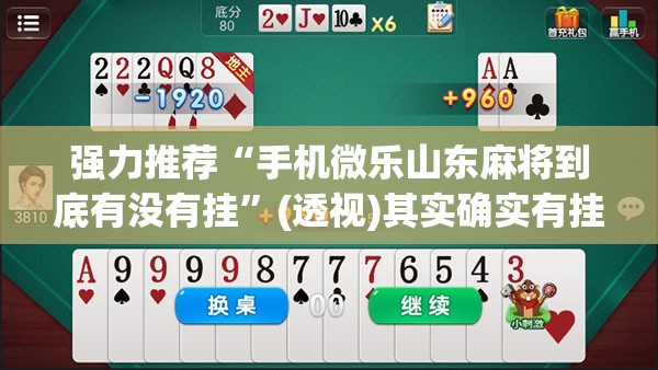 强力推荐“手机微乐山东麻将到底有没有挂”(透视)其实确实有挂