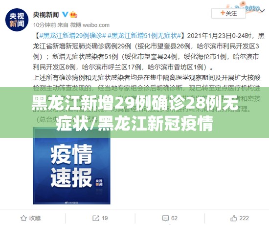 黑龙江新增29例确诊28例无症状/黑龙江新冠疫情