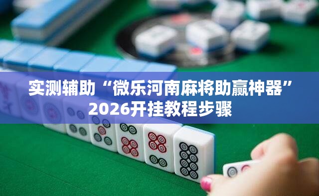 实测辅助“微乐河南麻将助赢神器”2026开挂教程步骤