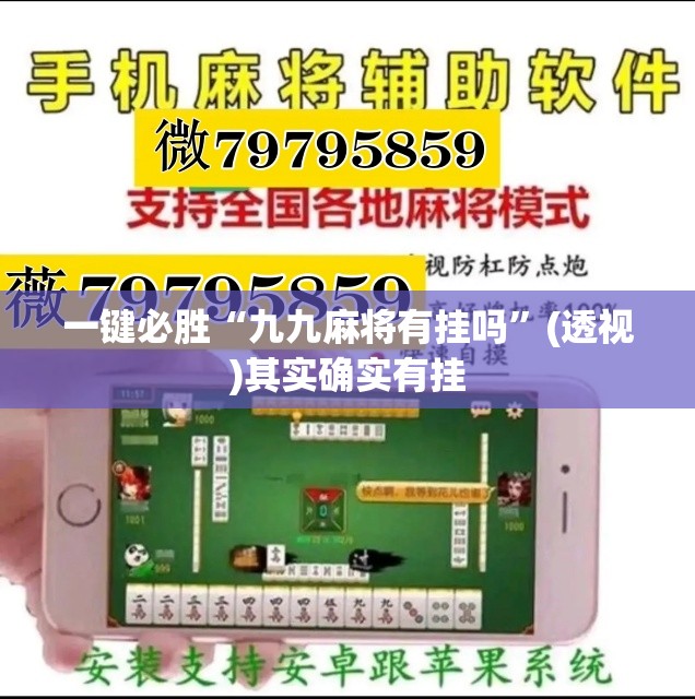 一键必胜“九九麻将有挂吗”(透视)其实确实有挂