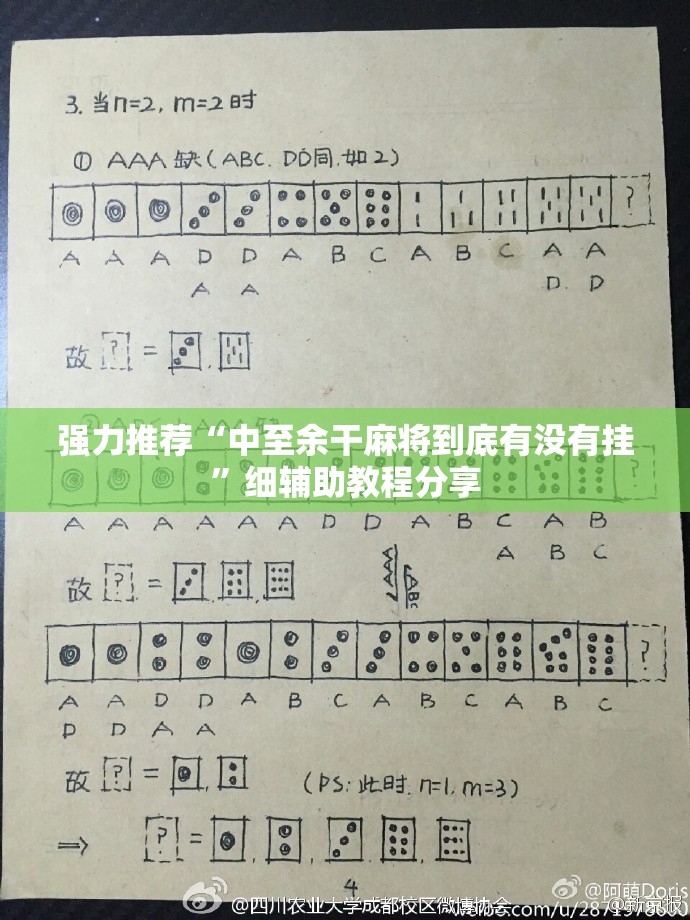 强力推荐“中至余干麻将到底有没有挂”细辅助教程分享