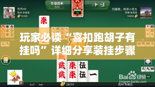 玩家必读“喜扣跑胡子有挂吗”详细分享装挂步骤