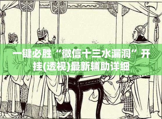 一键必胜“微信十三水漏洞	”开挂(透视)最新辅助详细