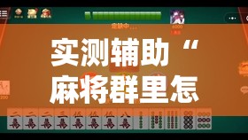 实测辅助“麻将群里怎么开挂”详细分享装挂步骤