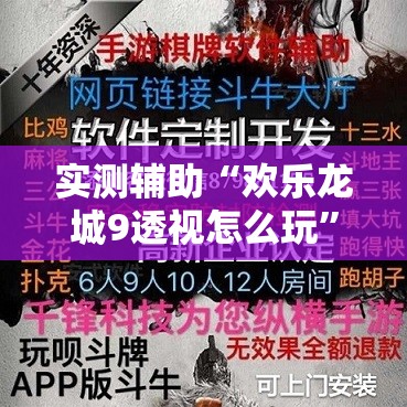 实测辅助“欢乐龙城9透视怎么玩”详细外挂透视辅助软件教程