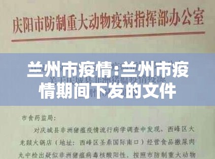 兰州市疫情:兰州市疫情期间下发的文件