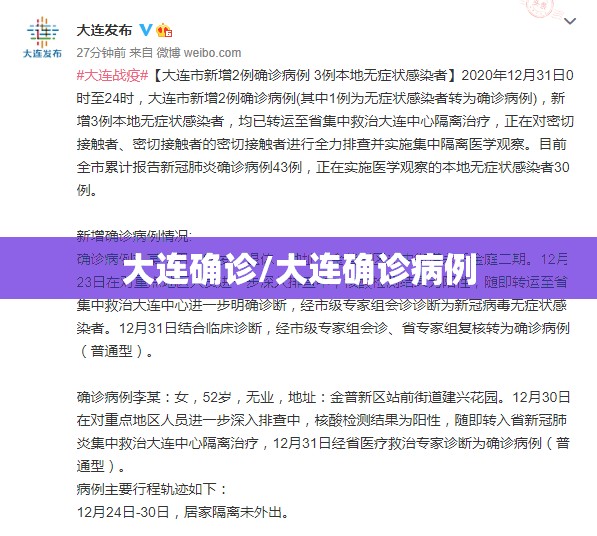 大连确诊/大连确诊病例 大连确诊/大连确诊病例
