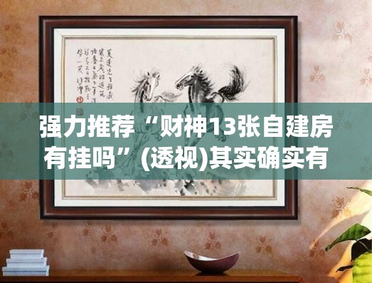 强力推荐“财神13张自建房有挂吗”(透视)其实确实有挂