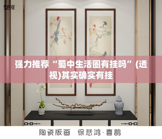 强力推荐“蜀中生活圈有挂吗”(透视)其实确实有挂