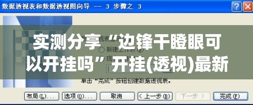 实测分享“边锋干瞪眼可以开挂吗”开挂(透视)最新辅助详细