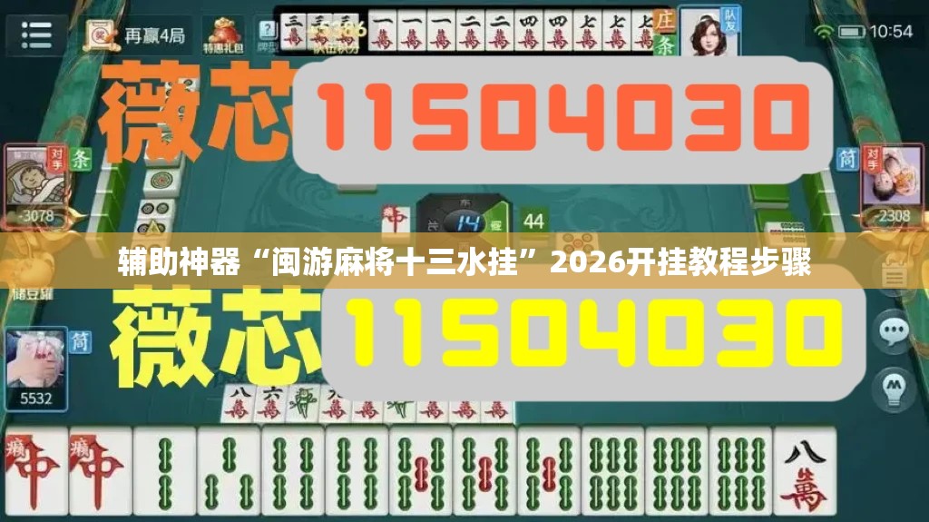 辅助神器“闽游麻将十三水挂	”2026开挂教程步骤