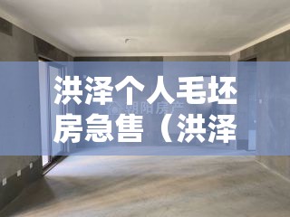 洪泽个人毛坯房急售（洪泽新房出售个人房源）